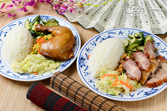葱油鸡腿饭
