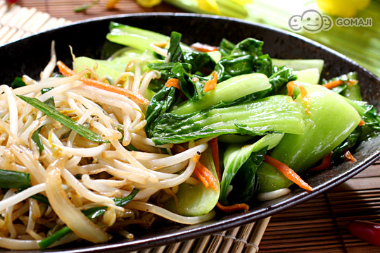 铁板青菜豆芽青菜青菜炒豆芽铁板素菜豆芽青菜汤图片铁板青菜图片