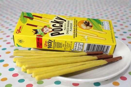 "泰″好吃了~限定【泰国经典伴手礼pocky香蕉巧克力棒,牛奶棒】酥脆