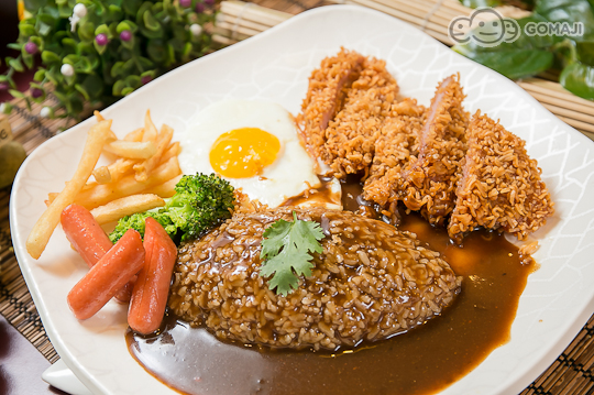 无限畅饮〈特别推荐:起士马沙曼咖哩猪排饭,椰汁香草马沙曼咖哩鸡排饭