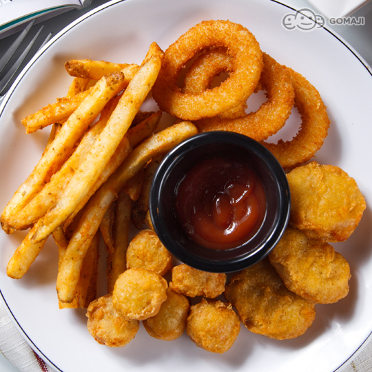 任选20元饮薯条鸡块拼盘薯条鸡米花洋葱圈图片洋葱圈薯条鸡米花